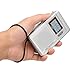 AM FM Portable Pocket Radio, Compact Transistor Radios, Best Reception, Speaker, Earphone Jack, Long Lasting, 2 AA Battery Operated for Indoor, Outdoor & Emergency Use (Silver)