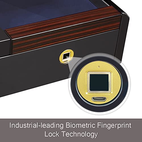 Timlog Adaptable Original Wireless Charging Apple Watch Case With Biometric Fingerprint Lock,Italian Classic Design Apple Series Wooden Collection Case #TOP4