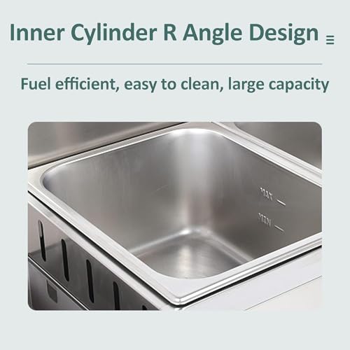 Fritadeira a gás profissional 10 x 2 com tanque de tempero em aço inoxidável - Ideal para batatas fr