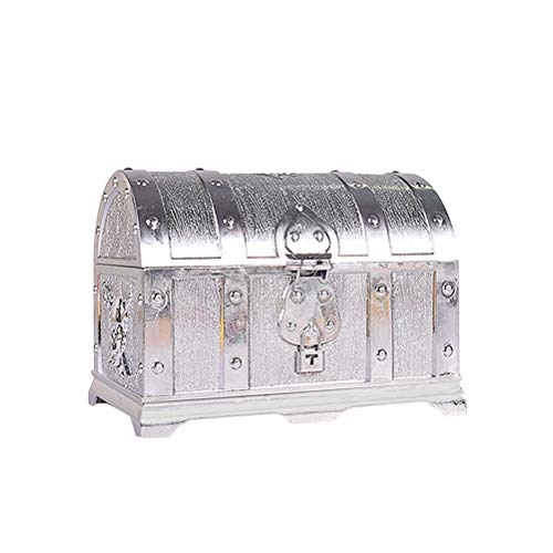 Preisvergleich Produktbild Sarplle Goldmünzen Schatztruhe Kunststoff Schatzkiste Aufbewahrungsbox für Schmucksachen, Kosmetik, Geschenke, Schmuckstücke, Andenken