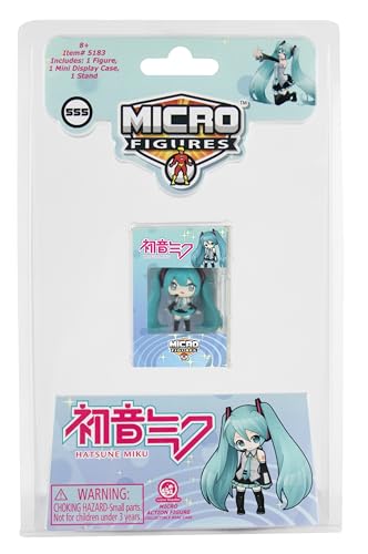 Image of World's Smallest Hatsune Miku Micro Figure. Miniature 1.25 inch Figure. for Adults and Kids Ages 8+