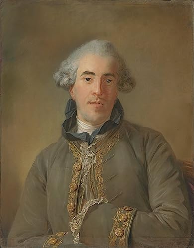 Affiche Toile Portrait Jean Baptiste Perronneau Théophile Van Robais Décoration Mural 60x90