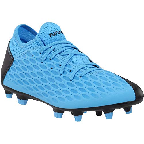 PUMA PUMA Men's Future 5.4 Firm Artificial Ground Soccer-Shoe, Luminous Blue-Nrgy Blue Blackpink Alert, 8.5