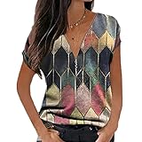 ❤️Casual Oversize Tunika Damen , Langarm Blusen, O Ansatz, dehnbar, slouchy, Flügelhülse der, übergroße Frauenober. Oberteile Damen passt auch mit einem Tank Top innen. Gute Geschenken für die Frau, Freundin, Mama, Oma.