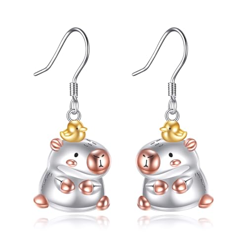 Boucles d'oreilles capybara pendantes pour illuminer votre look quotidien
