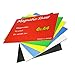 Produktbild TUKA-i-AKUT 6x A4 Magnetfolie zum Beschriften und Zuschneiden, Flexibel Magnet Tafelfolie Magnetplättchen, Werbelehrmagnet Magnetische Etikett Plakat, 6er Set in 6 Farbe, TKD9040-bunt-A4-6x