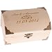 Produktbild Geschenke 24 Schatztruhe zur Hochzeit mit Gravur I Namen & Datum I Motiv Ringe I 15x9,5x8,0cm I Geldgeschenk für Brautpaar I Idee für Geldgeschenk I Geschenkidee für Hochzeitspaare