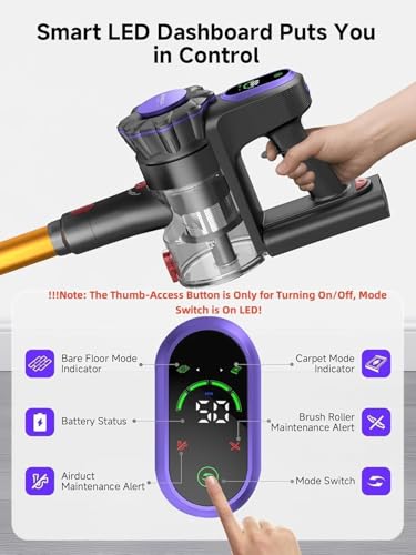 MONSGA 45KPa Cordless Vacuum Cleaner - Lightweight & Powerful - Image 5