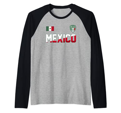 Trendy Mexico Sunrise Raglan Baseball Tee, Black