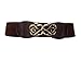 eVogues Plus size Antique Brass Look Elastic Cinch Belt