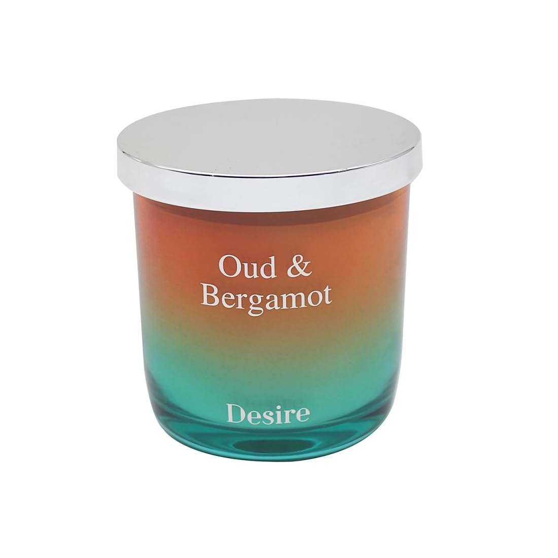 Lesser & Pavey Orange Oud & Bergamot Boutique Scented Candle In Ombre Glass Jar - 36 Hour Burn Time - Stylish Home Decor Hand Poured Candle