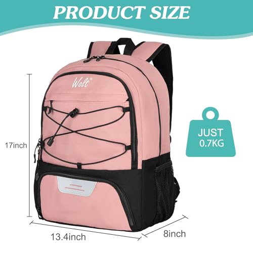 Mochila de baloncesto y voleibol con zapatillero externo marca WOLT 2