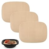 GEEKHOM 3 láminas de silicona para horno Thermomix TM7, accesorios para robot de cocina Thermomix, reutilizables, antiadherentes y resistentes al calor hasta 230 °C y aptas para lavavajillas