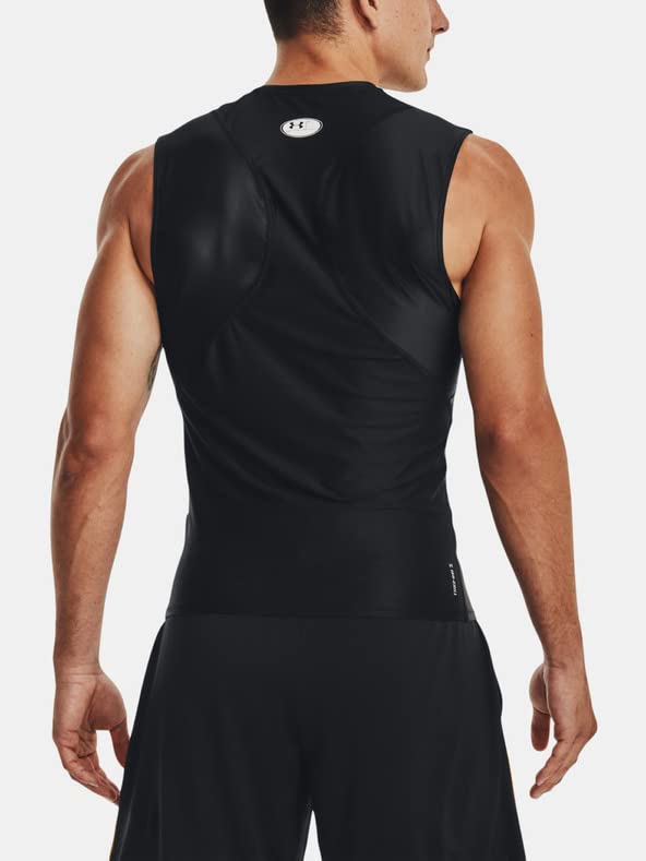 Under Armour Mens HeatGear Project Rock Iso-Chill Compression Sleeveless Tank Top Black (as1, Alpha, l, Regular, Regular)2