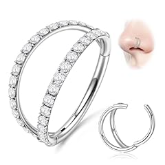 Silver-8mm-1pcs Double Hoop