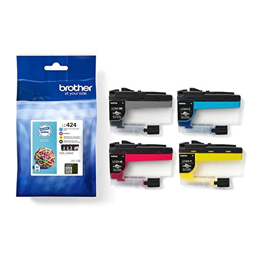 Brother LC-424BK/LC-424C/LC-424M/LC-424Y Inkjet Cartridges, Black/Cyan/Magenta/Yellow, Multi-Pack, includes 4 x Inkjet Cartridges, Brother Genuine Supplies - Image 2