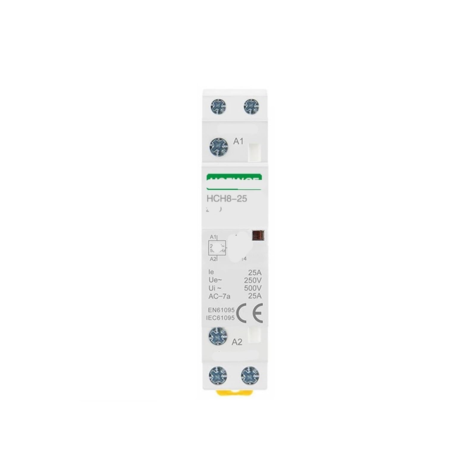 Contacteur modulaire 2P 25A HCH8-25 automatique 110V 1NO1NC type de rail DIN