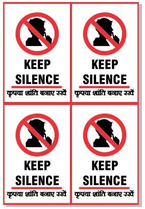 Green Panda®-Keep Silence 3M Vinyl Decals:-Each Size of 6in x9 inch(Pack Of 4) (B07GTQ4ZT9) Amazon Price History, Amazon Price Tracker