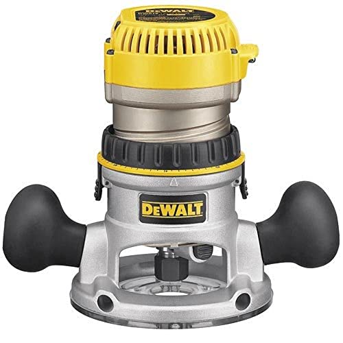 DEWALT Router, Variable Speed, Fixed Base, 2-1/4 HP (DW618K) , Yellow by DEWALT - Used condition - US$144.23