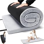 TokSay Foam Camping Mattress - Portable Roll Up Sleeping Pad for Car, Tent, Cot & Floor - Waterproof, Comfortable & Compact with Travel Bag (Cot: 182X60CM)