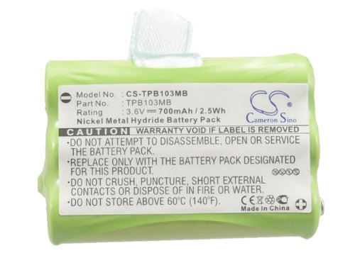 Batería de reemplazo Sabuly 3.6V 700mAh NiMH miniatura 4