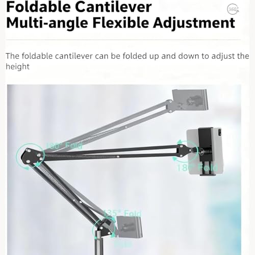 Soporte para libros de suelo con ruedas y atril ajustable para tabletas 2