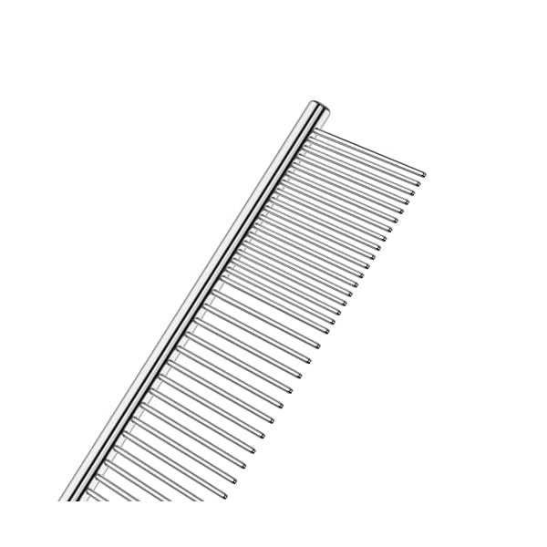 Andis 68545 Edelstahlkamm für Knoten, Matten und lose Haarentfernung – Effektives Entfilzungswerkzeug, bequem, leicht, tragbar und sicher für Hunde, Katzen & Haustiere – Silber, 25,4 cm – Bild 5