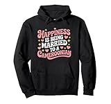 Camaroon Wife, Happiness Is Being Married To A Cameroonian Pullover Hoodie