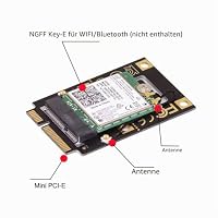 NFHK NGFF M.2 Key-A auf Mini-PCI-E PCI-Express-Konverter-Adapter für 9260 8265 7260 AC-Karte – Ansicht 8