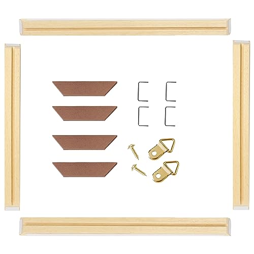DIY Wood Canvas Frame Kit, Solid Wooden Stretcher Bars for Oil Paintings, Prints Canvas, Poster Frame for Stretching and Framing, Easy Assembly, Made in USA 24x36,1 Set by generic - Image 8