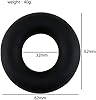 Dooisuue Bague pour homme à porter au quotidien Bague épaisse en silicone noir 1PC 02D18'7 #1