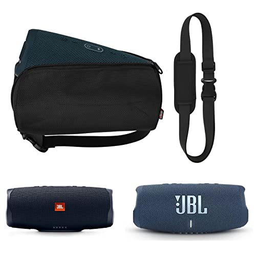 Txesign Travel Carrying Case Handle Bag For Jbl Charge 4/Jbl Charge 5/Jbl Flip 5/Jbl Flip 6/Ultimate Ears Boom 3 Bluetooth Speaker Nylon Crossbody Bag Storage Bag With Shoulder Strap #TOP1