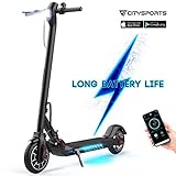 CITYSPORTS Elektroroller Faltbarer 8,5 Zoll mit APP, 350-W-Motorroller mit maximal 30 km/h Geschwindigkeit, 7,5-Ah-Batterie mit Langer Lebensdauer, Elektroroller für Erwachsene