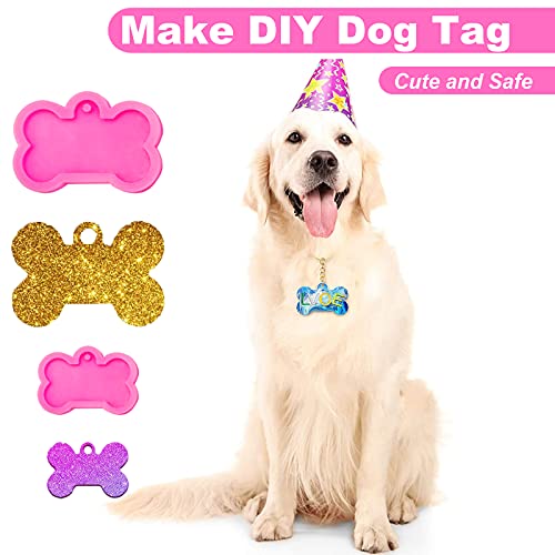 image for Wonuu 26Pcs Keychain Silicone Molds with Upgraded 20 Pcs Key Rings, Do