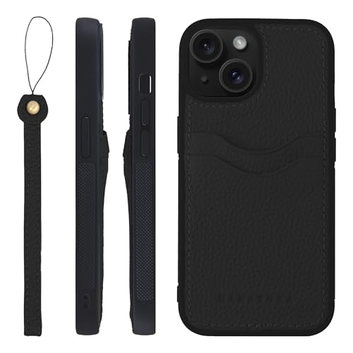 HANATORA for iPhone 15Plus �P�[�X �{�v �ϏՌ� �o���p�[�^ �X�}�z�P�[�X �X�}�z �X�g���b�v �t�� �V�������N���U�[ �M�t�g �u���b�N CPGGZ-15Plus-Black