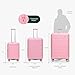 Traveler's Choice Pagosa Indestructible Hardshell Expandable Spinner Luggage, Pink, 22-Inch Carry-on