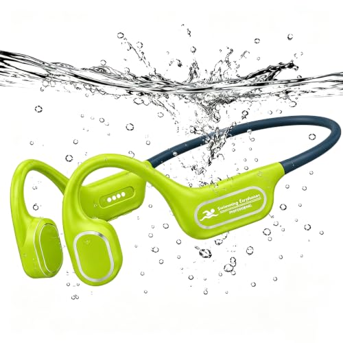 Image of Swimming Headphones Underwater, Open Ear Lap Swimming Earbuds Bluetooth6.0
