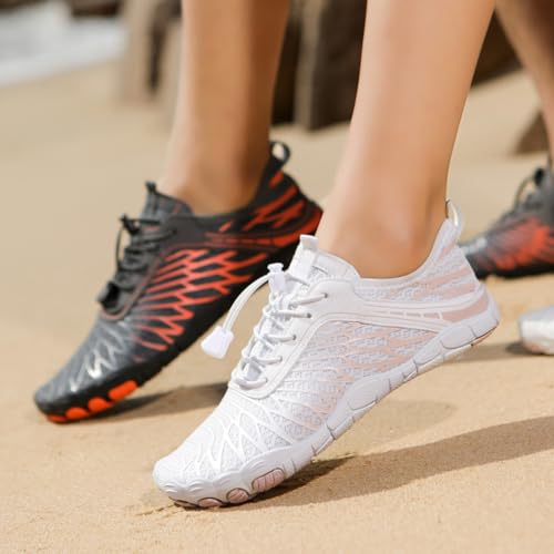 Image of ELETON Barefoot Shoes Women Men Footwear, Wide Toe Box Hiking Zero Drop Non-Slip Quick-Dry River Boat Pool Beach Water Shoes, Lightweight Swimming Running Walking Sneakers Unisex