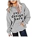 JEUROT Christmas Children's Fashion Hooded Pullover Casual Winter Letters English Print Pocket Decoration (1-Grey, 8-10Years)