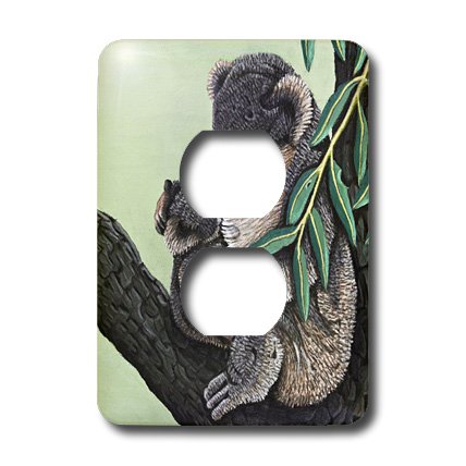 Koala Mother 2 prises cache interrupteur pour rénover un mur abîmé