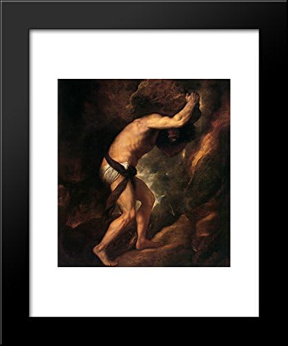 ArtDirect Sisyphus 20x24 Framed Art Print by Titian