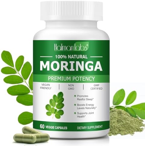 Moringa Capsules,Moringa Capsules Organic,Pure Moringa Powder Organic Supports Energy, Skin Health