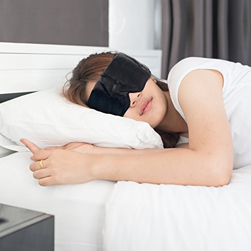 Silky Sleep Eye Mask for Sleeping by The Eliminator Sleep Sleeping Blindfold Aid Series Travel Mask Beauty for Men and Women