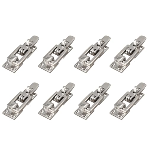 Loquet de verrouillage marine 8X en acier inoxydable 316 avec pince anti-hochet 70mm