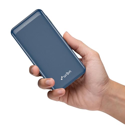 URBN Power Bank 20000mAh Fast Charging | 22.5W Super Fast Power Delivery (PD) Portable Charger | Triple Output | USB Type-C Input & Output | Pass Through Charging | (Blue) view 1