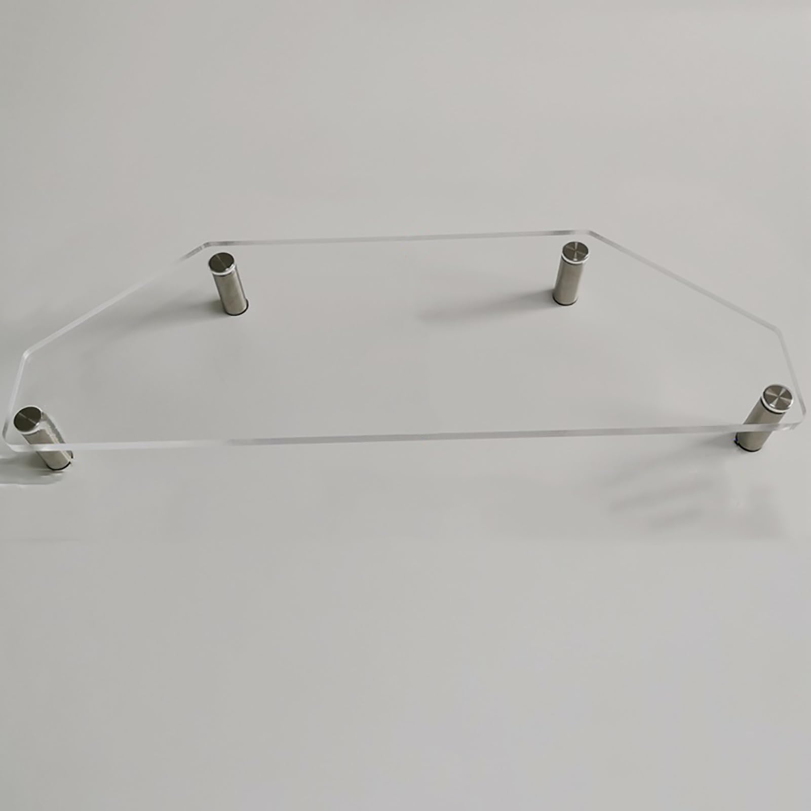 Support de moniteur d'angle acrylique transparent rehausseur de bureau