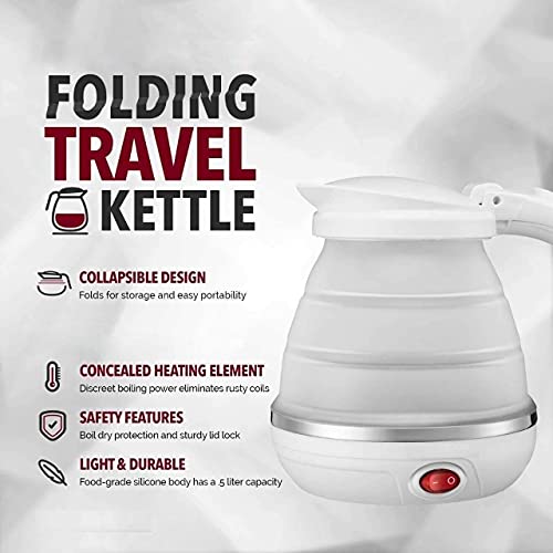 Image of Electric Kettle 0.600 liter Capacity for Fast Boiling Water, Tea, Coffee (Random Color