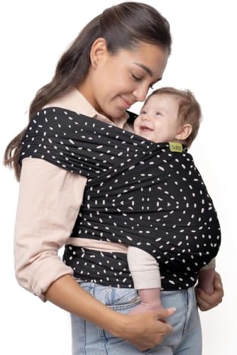 Image of Boba Baby Wrap Carrier - Stretch Cotton Newborn Sling, Seville | Breathable, Hands-Free Babywearing Carrier Wrap; ergonomic, secure hold for newborn to toddler 7-35 lbs.
