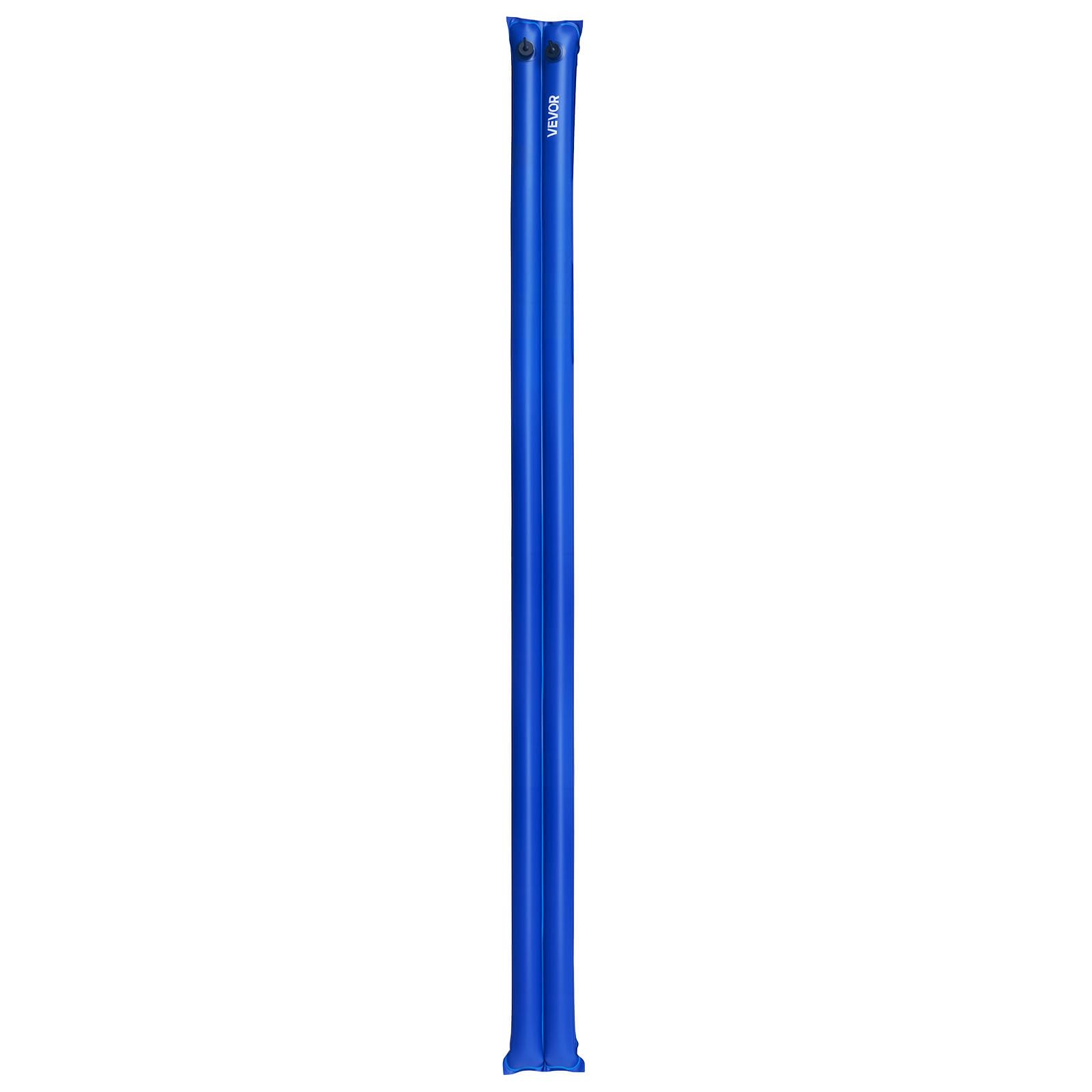 VEVOR Sac à Eau pour Bâche de Piscine, Lot de 12, Sac de Lestage Double Chambre, 3 m, Sacs Tube Lestés PVC Épaisseur 0,4 mm, avec Bouchon à Visser Étanche, pour Bâche de Piscine Creusée Hiver, Bleu