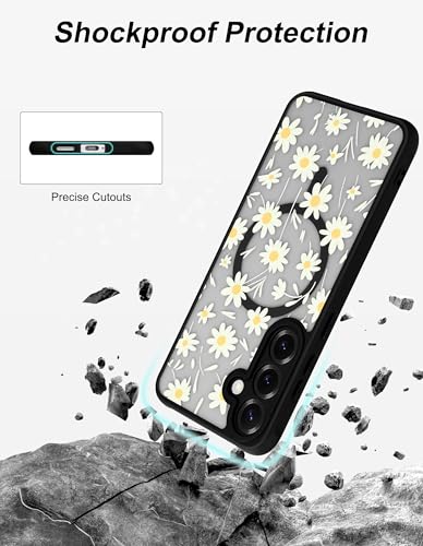 Coque MagSafe Samsung S25 à motif floral pour sublimer votre style au quotidien